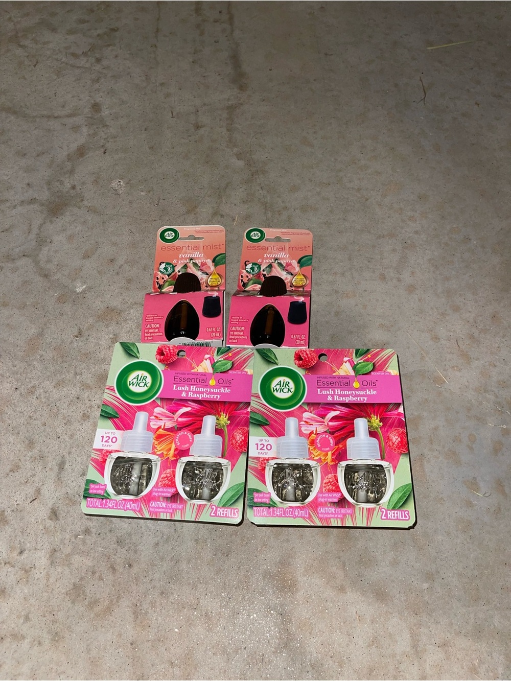 Essential Oils Plug-In Refill Duo - Lush Honeysuckle & Raspberry (Pink)